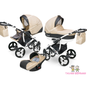 Camarelo Carera new bērnu universālie ratiņi 3in1 col.CAN-4 (denim beige) Camarelo Carera new bērnu universālie ratiņi 3in1 col.CAN-4 (denim beige)